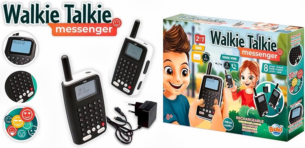 Talkie Walkie Rechargeable Buki : King Jouet, Talkie Walkie Buki - Jeux  électroniques