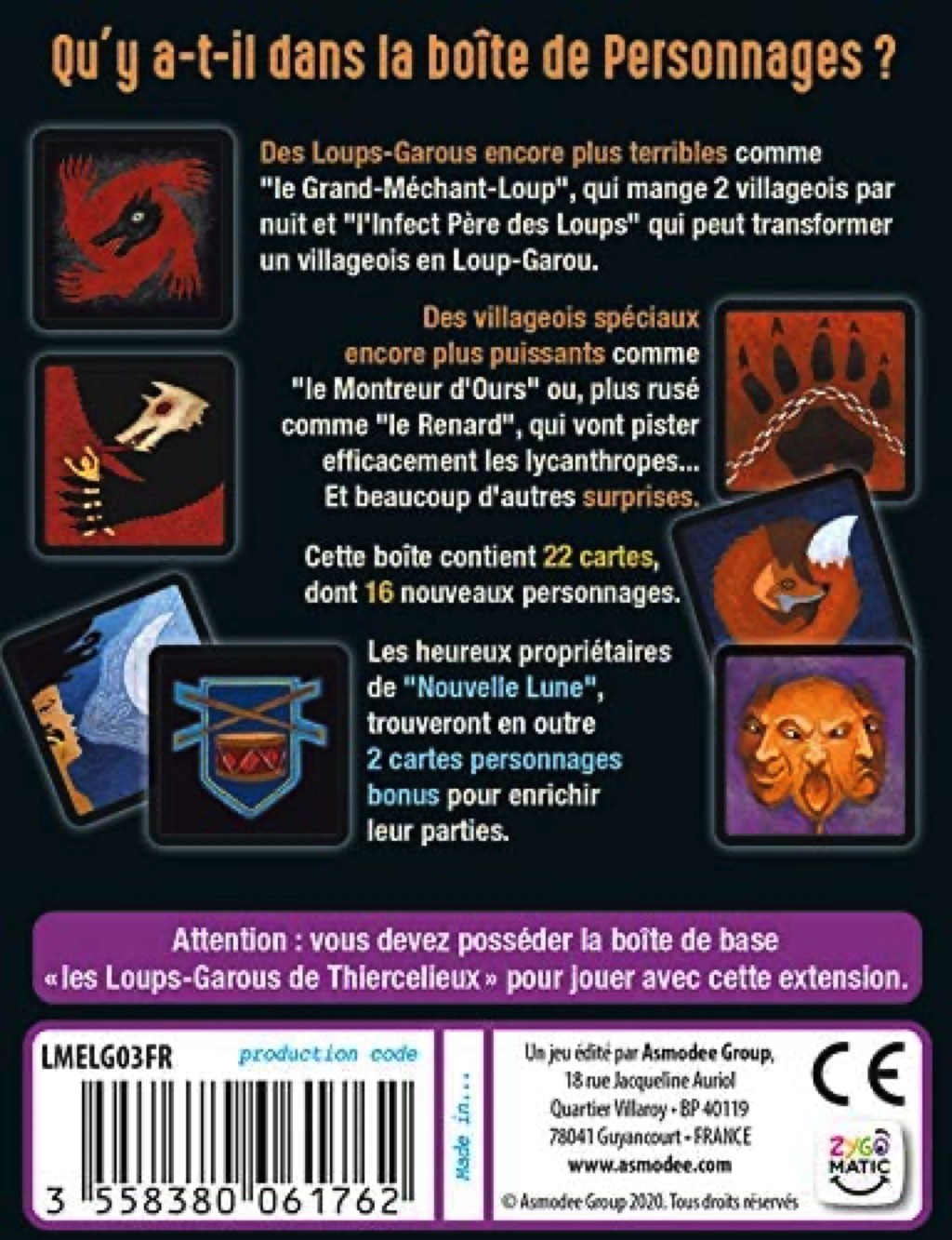 Les Loups-Garous de Thiercelieux Asmodée - Jeu de stratégie - Achat & prix